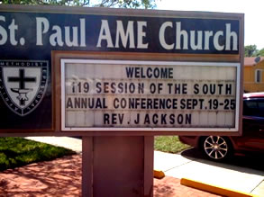 south conf sign